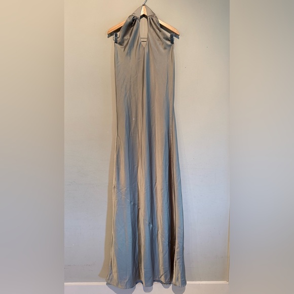 Show Me Your Mumu Halter Maxi Dress Backless Green Party Cocktail Wedding Women - Picture 1 of 12